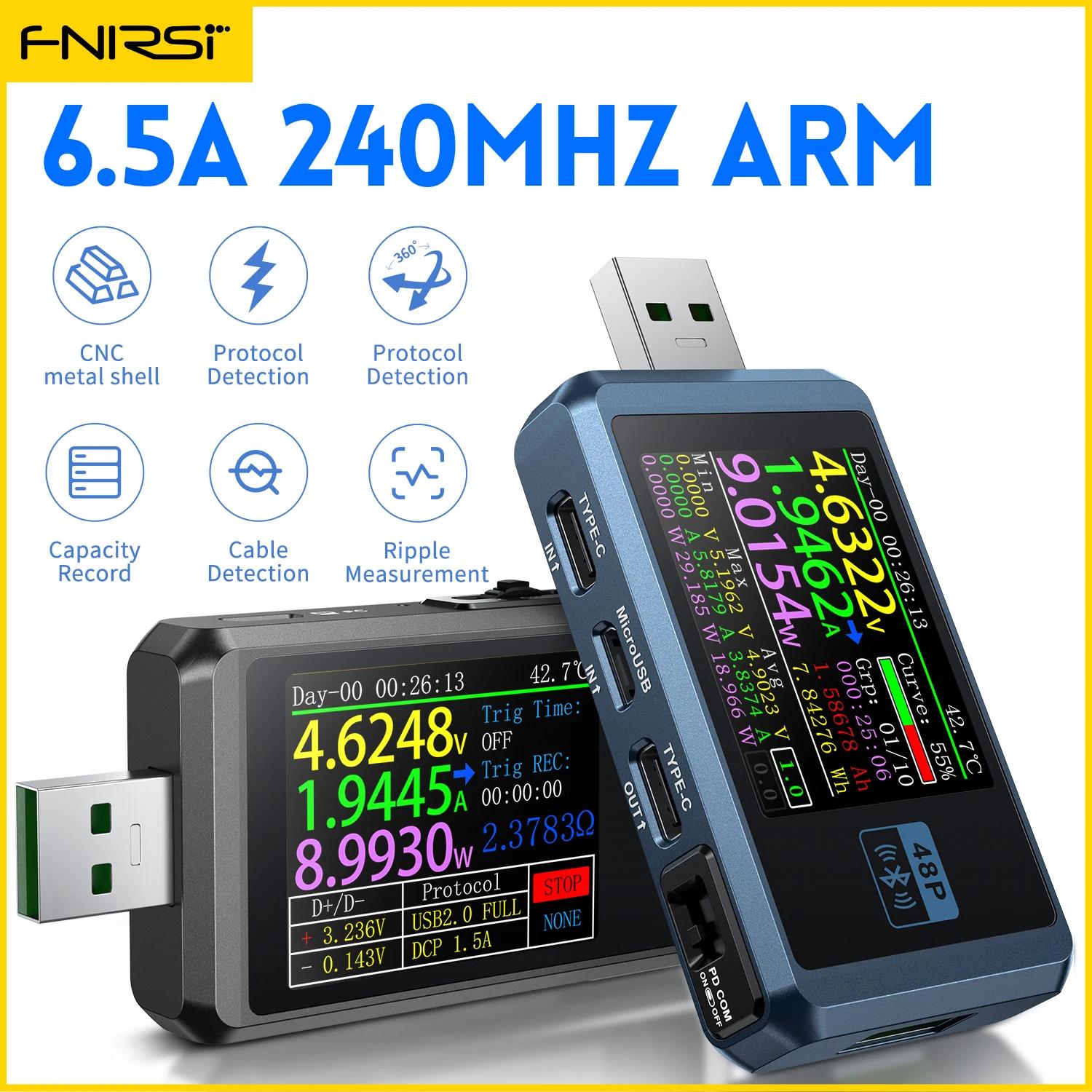 FNIRSI FNB48P USB ׽ а  TYPE-C,   , Ʈ 뷮,  , CNC ݼ  